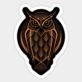 Deo Art Owl Sticker